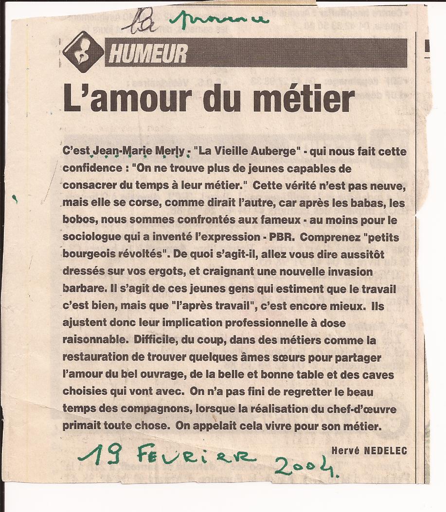 L amour du me tier