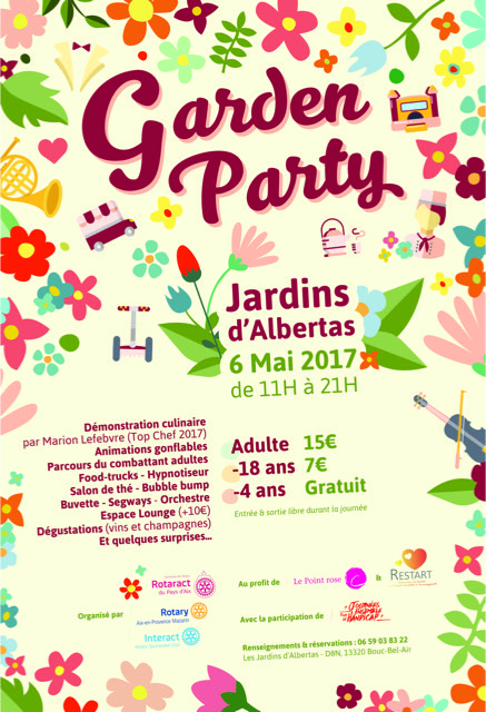 Affiche garden party